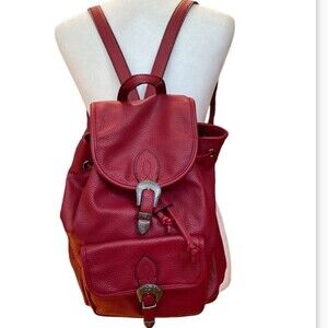Urban outfitters Big red PU leather western backpack nwot